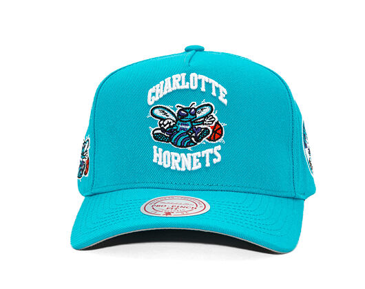 Kappe Mitchell & Ness - Charlotte Hornets - Double Clutch Pro Snapback Hwc - Teal