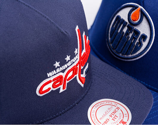 Kappe Mitchell & Ness - Washington Capitals - Double Clutch Pro Snapback - Navy