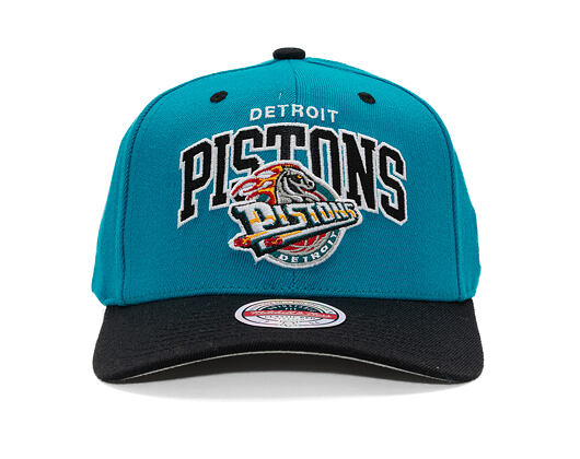 Kappe Mitchell & Ness - NBA Team Arch Snapback - Detroit Pistons - Teal / Black