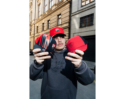 Kappe New Era - Ducati Motor Core 9SEVENTY Stretch-Snap - Scarlet