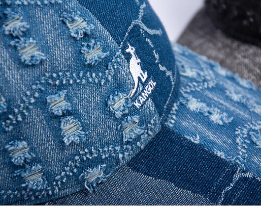 Kappe Kangol - TRENDS PACK - Denim Mashup Baseball - Medium Blue