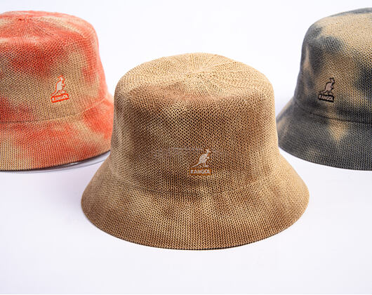 Hut Kangol - Tie Dye Knit Bucket - Tan/Natural