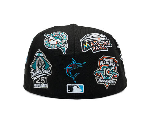 Kappe New Era - MLB All Over Logo 59FIFTY - Miami Marlins - Team Color