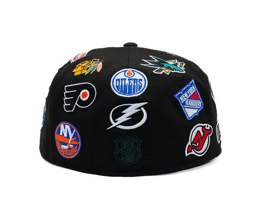 Kappe New Era - NHL All Over Logo 59FIFTY - Black