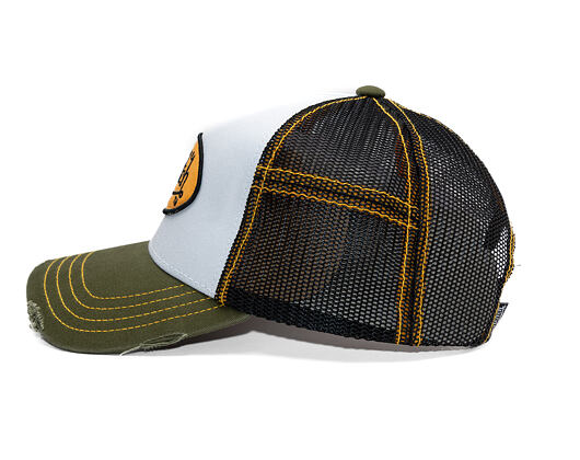 Kappe Von Dutch - Trucker - Classic Logo Olive/White