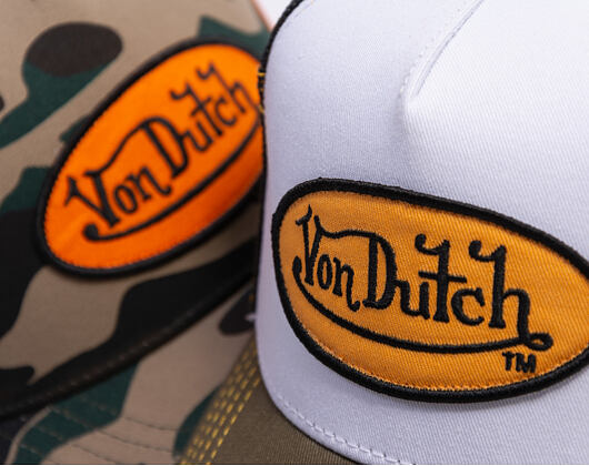 Kappe Von Dutch - Trucker - Classic Logo Olive/White