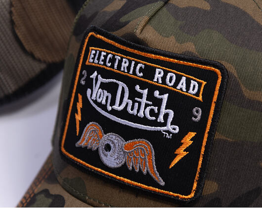 Kappe Von Dutch - Trucker - Electric Road Green Camo