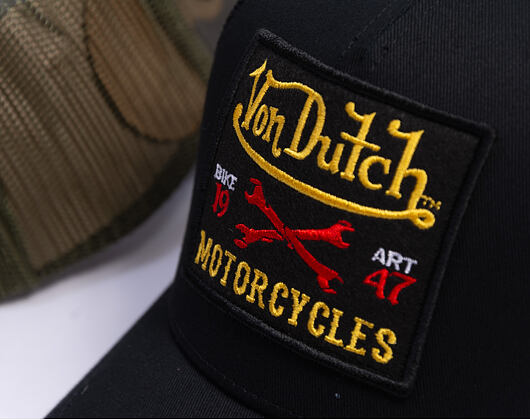 Kappe Von Dutch - Trucker - Motorcycles 1947 Black