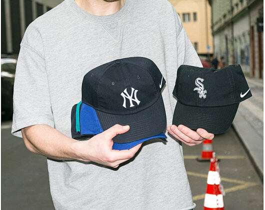 Kappe Nike - Primetime Club Unctructured Oragnic Cotton Cap NY Yankees - pitch blue