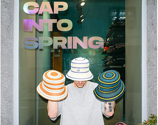 Hut Kangol - Tropic Resort Stripe Lahinch - Butter Chiffon Multi