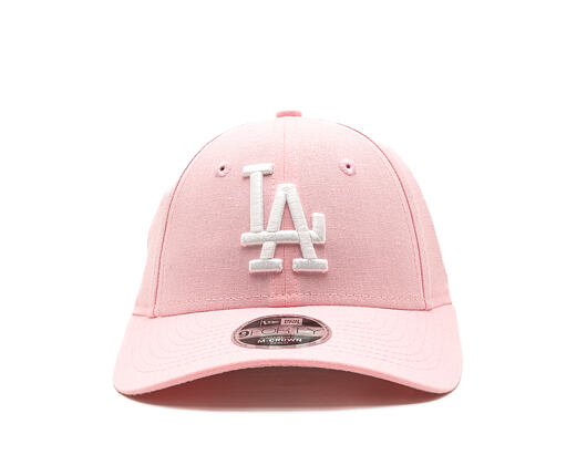 Kinder Kappe New Era - MLB Linen 9FORTY M-CROWN - LA Dodgers - Pink Rouge / White