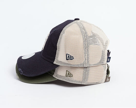 Damen Kappe New Era - MLB Distress Trucker 9TWENTY Trucker - NY Yankees - Navy
