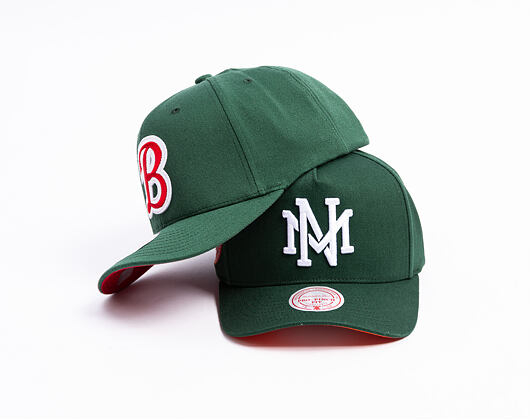 Kappe Mitchell & Ness  - Branded Emerald Slam Pro Pinch Snapback - Green/Orange