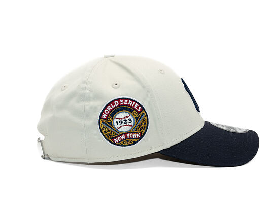 Kappe New Era - MLB World Series Patch Cooperstown 9FORTY - NY Yankees - Cream / Navy