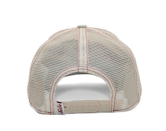 Damen Kappe New Era - Branded Denim Oval Logo 9FORTY M-CROWN A-Frame Trucker - Cream