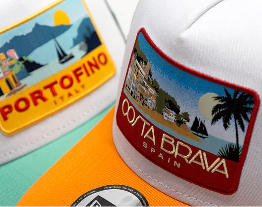 Kappe New Era - Branded Location Patch 9FORTY A-Frame Trucker - Orange