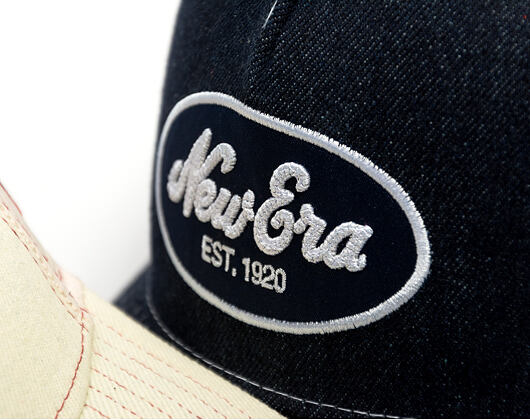 Damen Kappe New Era - Branded Denim Oval Logo 9FORTY M-CROWN A-Frame Trucker - Navy