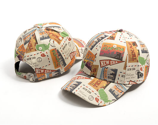 Kinder Kappe New Era - Branded Location Print 9FORTY - Stone