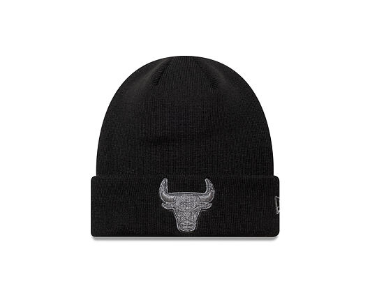 Mütze New Era - NBA Metallic Beanie Medium Knit - Chicago Bulls - Black