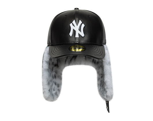 Kappe New Era - MLB Image Drop Faux Fur Dog Ear 59FIFTY - NY Yankees - Graphite