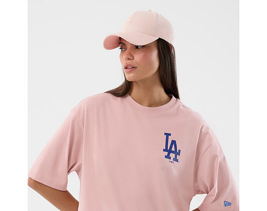 T-Shirt New Era - MLB Cap Graphic Oversized Tee - LA Dodgers - Pink Rouge