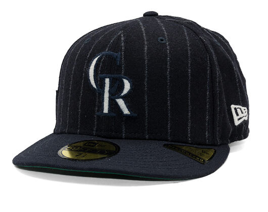 Kappe New Era - MLB Moon Cooperstown 59FIFTY - Colorado Rockies - White And Navy Pinstripe