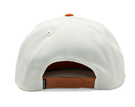 Kappe Brixton - Oath Iii Snapback - Off White/Burnt Orange