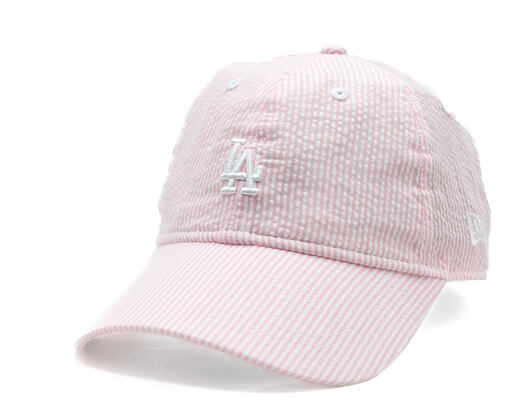 Kinder Kappe New Era - MLB Seersucker 9TWENTY - LA Dodgers - Pink Rouge
