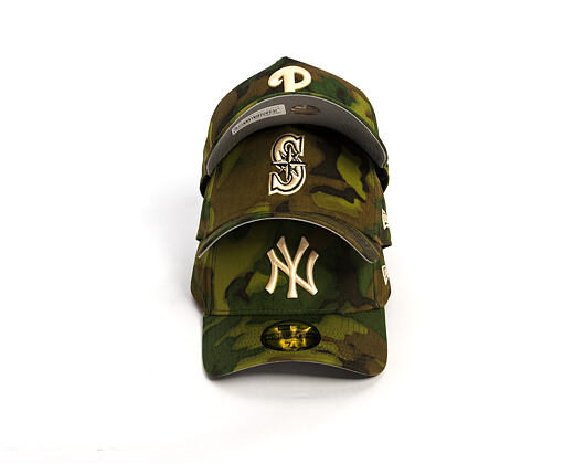 Kappe New Era - MLB Ripstop Camo 59FORTY - Seattle Mariners - Woodland Camo