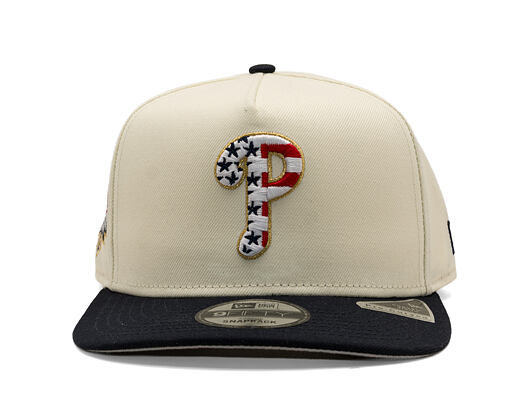 Kappe New Era - MLB "American Flag" 9FIFTY - Philadelphia Phillies - Chrome White