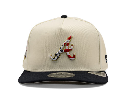 Kappe New Era - MLB "American Flag" 9FIFTY - Atlanta Braves - Chrome White