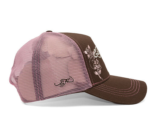 Kappe Ed Hardy - Skull And Roses 5 Panel Trucker Cap