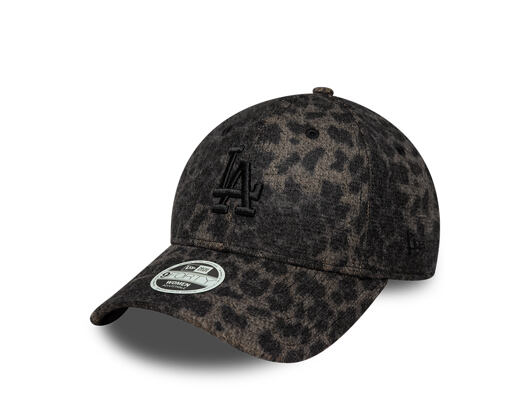 Damen Kappe New Era - MLB Cosy Leopard 9FORTY - LA Dodgers - Black