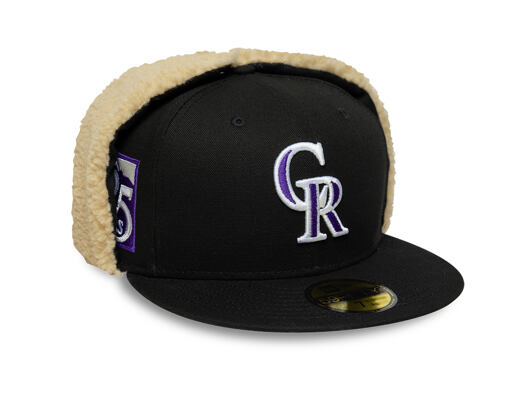 Kappe New Era - MLB World Series Cooperstown Dog-Ear 59FIFTY - Colorado Rockies - Black