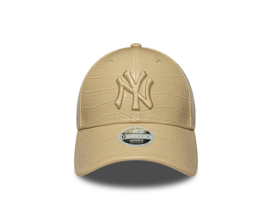 Damen Kappe New Era - MLB PU Pattern 9FORTY - NY Yankees - Stone
