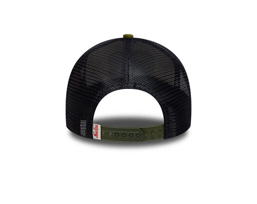 Kappe New Era - Branded Patch Cord 9FORTY A-Frame Trucker - Cream / New Olive