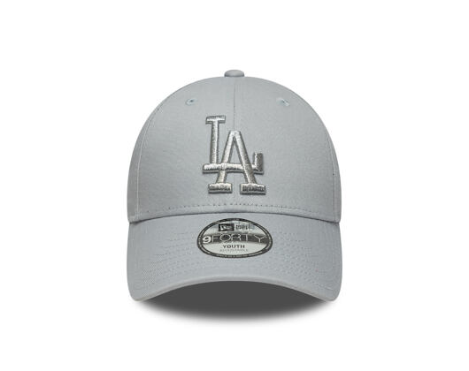 Kinder Kappe New Era - MLB Metallic 9FORTY - LA Dodgers - Grey / Silver
