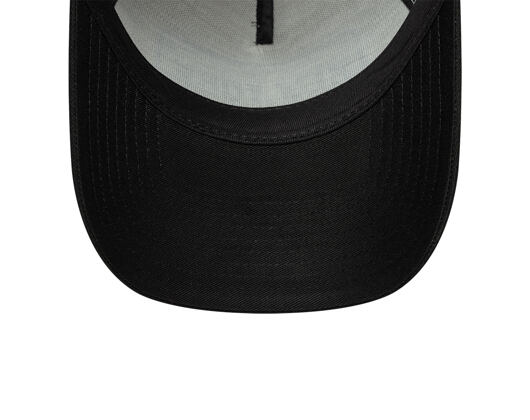 Kappe New Era - Branded Licence Plate 9FORTY A-Frame Trucker - Black / Stone