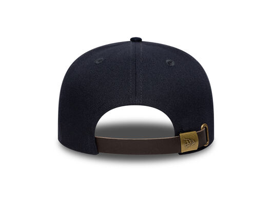 Kappe New Era - Branded Suede Pre-Curved 9FIFTY Retro Crown - Navy