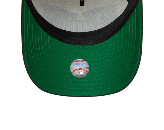 Kappe New Era - MLB Wordmark Suede 9FORTY A-Frame - NY Yankees - Cream / Cilantro Green