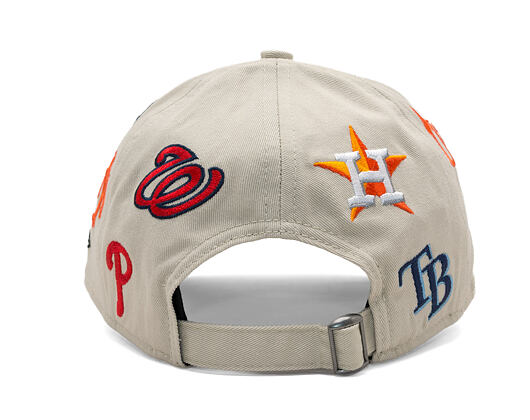 Kappe New Era - MLB Grapefruit League Scatter 9TWENTY - Grapefruit League Logo - Stone