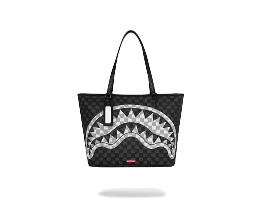Tasche Sprayground - Black And White Drip Check Shark Tote