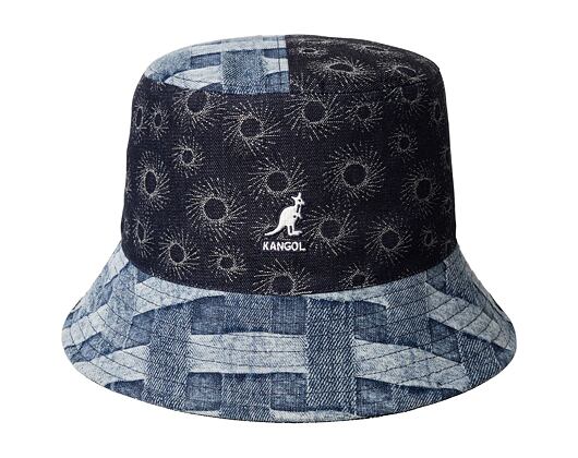 Hut Kangol - TRENDS PACK - Denim Mashup Bucket - Blue Picnic