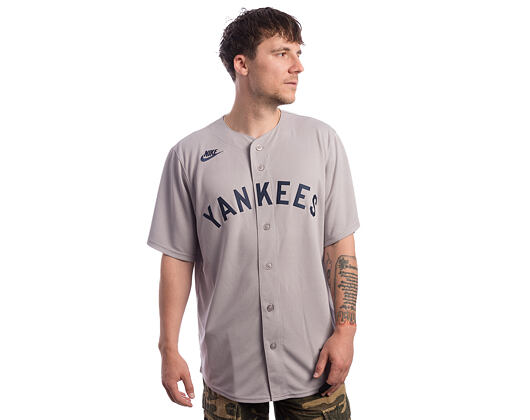 Trikot Nike - MLB Men's Cooperstown Jersey - New York Yankees 1927 - Atmosphere Grey