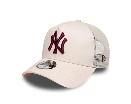 Kinder Kappe New Era - MLB League Essential 9FORTY A-Frame Trucker - NY Yankees - Blush Pink