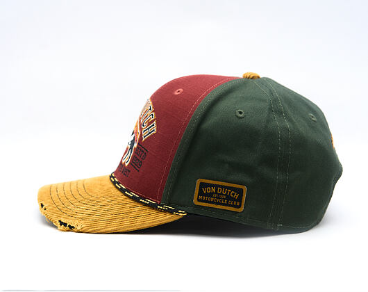Kappe Von Dutch - Semi Curve - Embroidery Premium - Red / Green