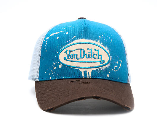 Kappe Von Dutch - Baseball - Print & Embroidery - Light Blue / Brown