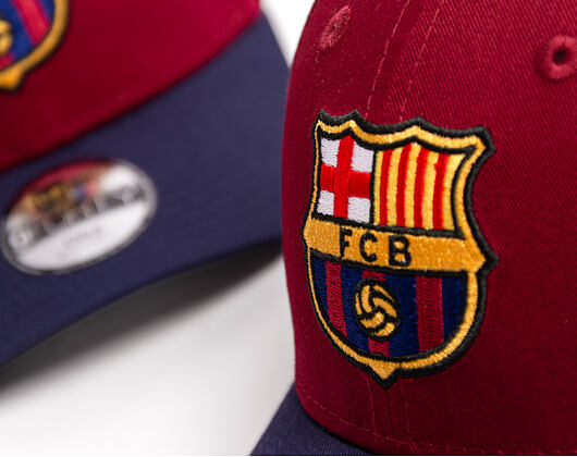 Kinder Kappe New Era - Contrast Stitch 9FORTY - Barcelona FC - Cardinal / Navy