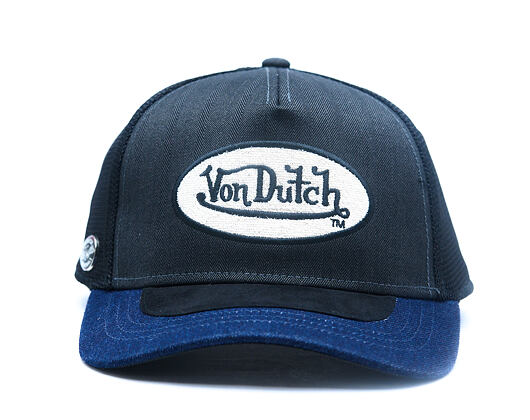 Kappe Von Dutch - Trucker - Denim Visor Patch Premium - Black / Navy
