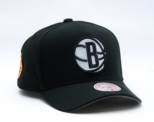 Kappe Mitchell & Ness - NBA 404 Club Neon Pro Snapback - Brooklyn Nets - Black